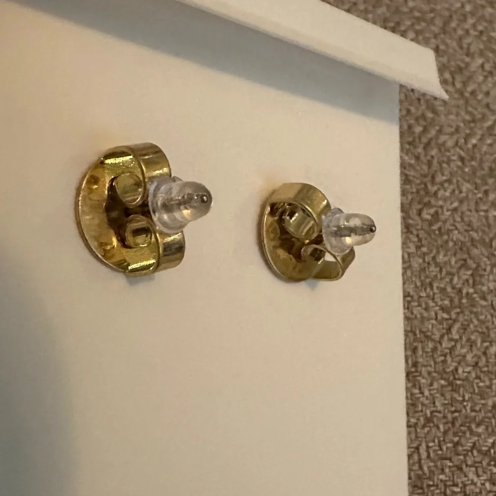 Tory Burch‎ Gold and Red Stud Earrings